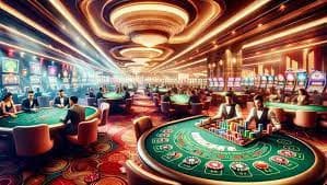Antarmuka aplikasi danaslot77 menampilkan pilihan permainan live dealer dan slot